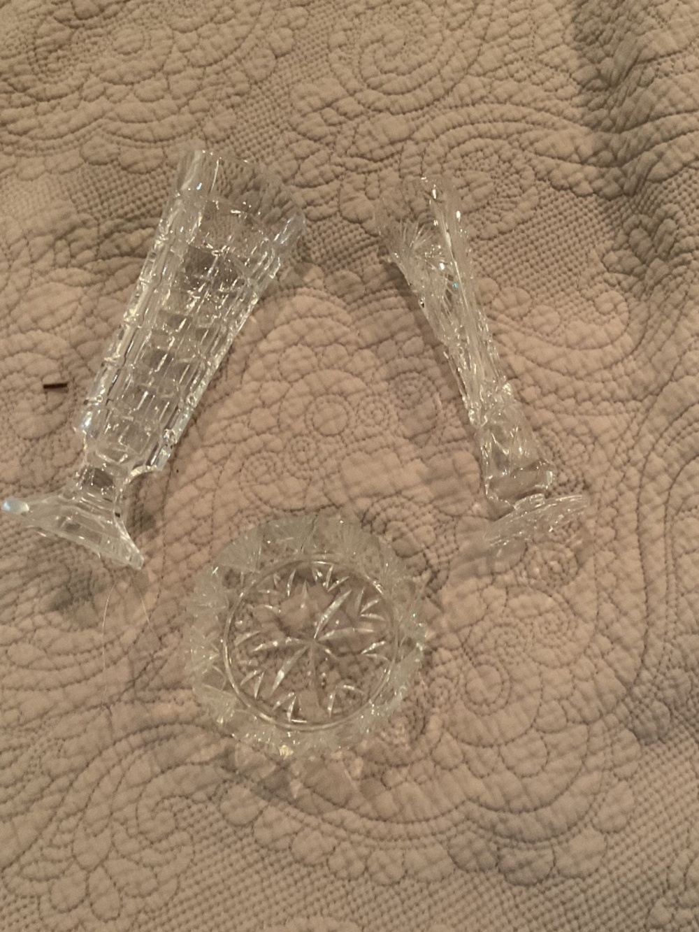 Bud vases and ring dish